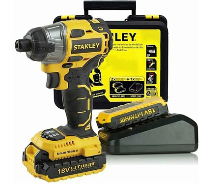 Аккумуляторный гайковерт Stanley SBI201D2K