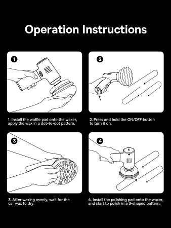 Полировальная машинка для авто Baseus Neopower Wireless Mini car waxer Lite