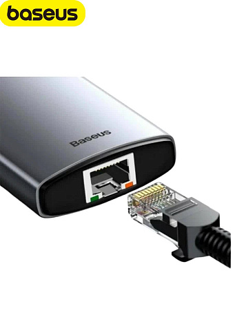 Хаб Baseus StarJoy 6 в 1 (HDMI, USB-Aх3, PD, VGA)