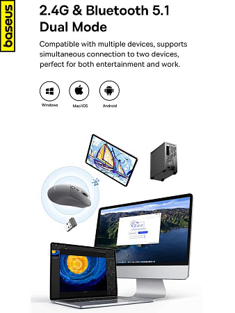 Беспроводная мышь Baseus Editor Series Ai
