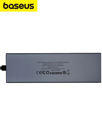 Хаб Baseus UltraJoy 10 в 1 (10-Port HUB) (VGA+Jack 3.5, RJ 45, HDMI)