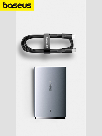Сетевое зарядное устройство угловое 65W Baseus GaN5 Pro Fast Charger 1C+1U + Кабель Type-C 1m 