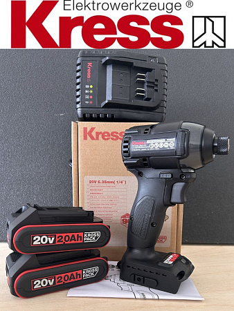 Винтоверт Kress KU280D аккумуляторный импакт (2АКБ*2А+зарядка) в магазине RTR-Instrument.ru, фото 