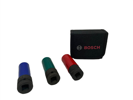 Набор торцевых головок (17,19,21 мм; 1/2") Bosch 2608551102