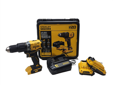 Дрель-шуруповерт аккумуляторная бесщеточная ударная Stanley Fatmax SBD715D2K (2 АКБ х 2 А/ч + ЗУ)
