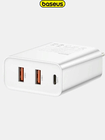  Сетевое зарядное устройство Baseus 60w (2 U + C) Speed PPS