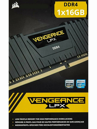 Оперативная память DDR4 Vengeance Corsair 16 GB 3200 MHz (16-20-20-38)