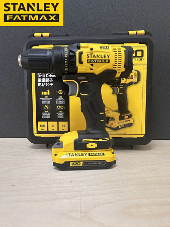 Дрель-шуруповерт Stanley SCD700C2K аккумуляторная / 1500 об/мин, 50 Нм, набор 2 акб, зу, кейс