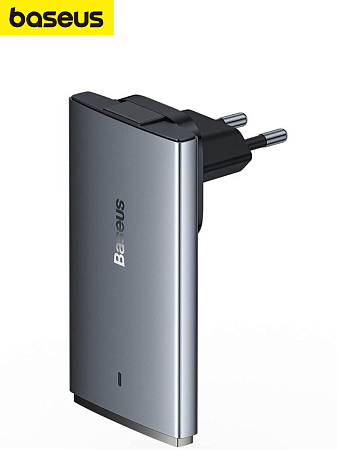 Сетевое зарядное устройство угловое 65W Baseus GaN5 Pro Fast Charger 1C+1U + Кабель Type-C 1m 