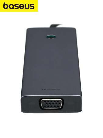 Хаб Baseus UltraJoy 10 в 1 (10-Port HUB) (VGA+Jack 3.5, RJ 45, HDMI)