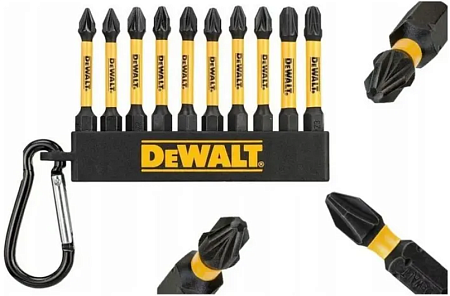 Набор бит DeWalt 57мм PH/PZ 10 шт. в магазине RTR-Instrument.ru, фото 