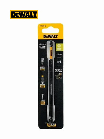 Бита DeWALT DT7800T-QZ, односторонняя, магнитный адаптер, шестигранник, PH2