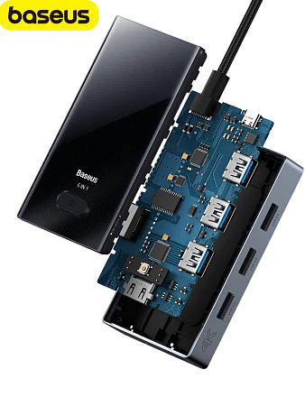 Хаб Baseus Focus Series 6-Port (RJ-45)