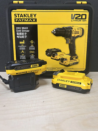 Дрель-шуруповерт Stanley SCD700C2K аккумуляторная / 1500 об/мин, 50 Нм, набор 2 акб, зу, кейс