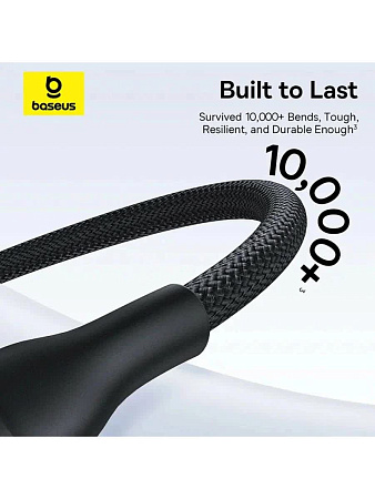 Кабель Baseus 3 в 1 - 60w Type C*3 iP*1 - 1.5 m черный