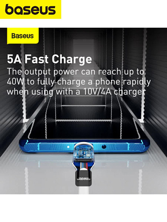 Кабель Baseus 40w USB-A-Type-C (Simple Wisdom) 2 шт. в упаковке