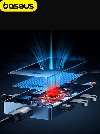 Хаб Baseus Focus Series 6-Port (RJ-45)