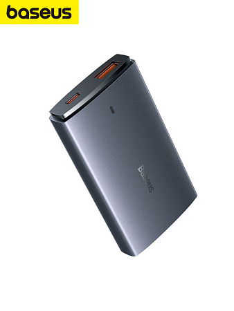 Сетевое зарядное устройство угловое 65W Baseus GaN5 Pro Fast Charger 1C+1U + Кабель Type-C 1m 