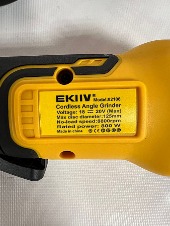 Аккумуляторная УШМ EKIIV Model 82106