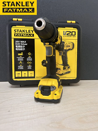 Дрель-шуруповерт Stanley SCD700C2K аккумуляторная / 1500 об/мин, 50 Нм, набор 2 акб, зу, кейс