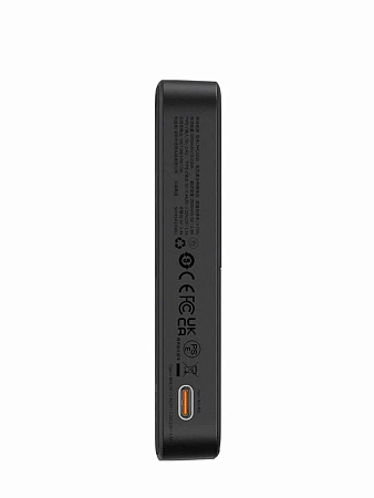 Внешний аккумулятор Baseus MagPro с подставкой / Магнитный powerbank 5000 мАч,чёрный