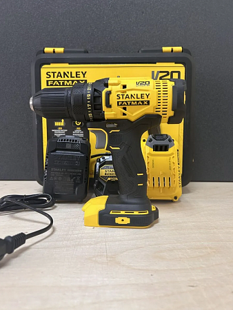 Дрель-шуруповерт Stanley SCD700C2K аккумуляторная / 1500 об/мин, 50 Нм, набор 2 акб, зу, кейс