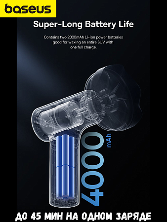 Полировальная машинка для авто Baseus Neopower Wireless Mini car waxer Lite