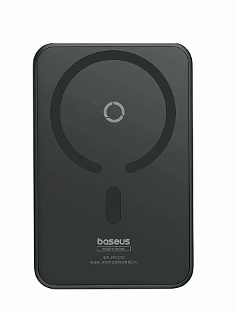 Внешний аккумулятор Baseus MagPro с подставкой / Магнитный powerbank 5000 мАч,чёрный