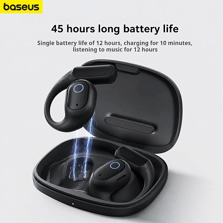 Беспроводные наушники Baseus Eli 1i Fit вкладыши открытые (Black)