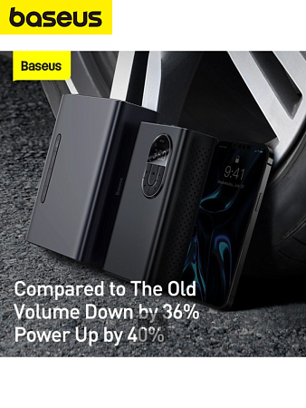 Компрессор беспроводной автомобильный насос Baseus Energy Inflator Pump C11140500113-B1